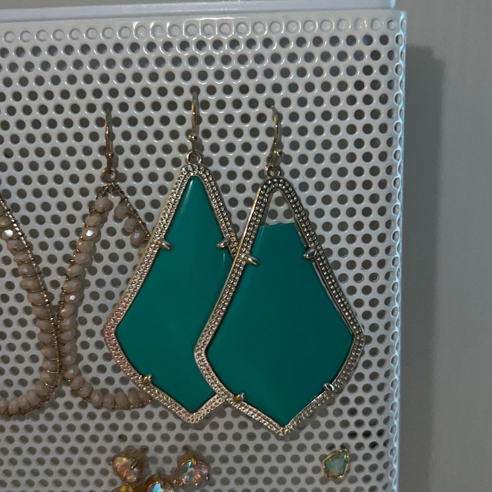 Chipped turquoise Kendra Scott earrings